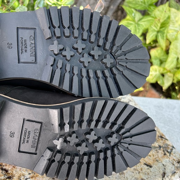 GANNI Edna Suede Ankle lace up boots black Size 39 NEW - Picture 14 of 16